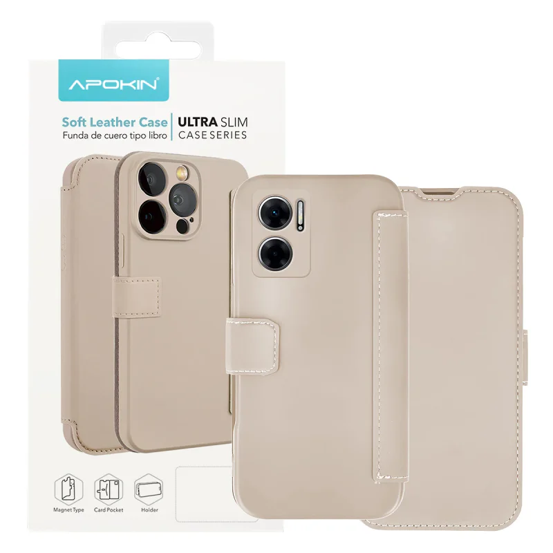 Capa Apokin em Silicone Efeito Pele para Xiaomi Redmi 10 5G Preto - Imagem 3