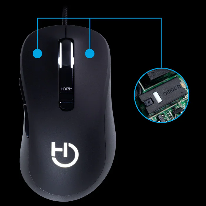 Rato Gaming Hiditec Blitz 3500 DPI 7 Botões USB Preto - Imagem 6