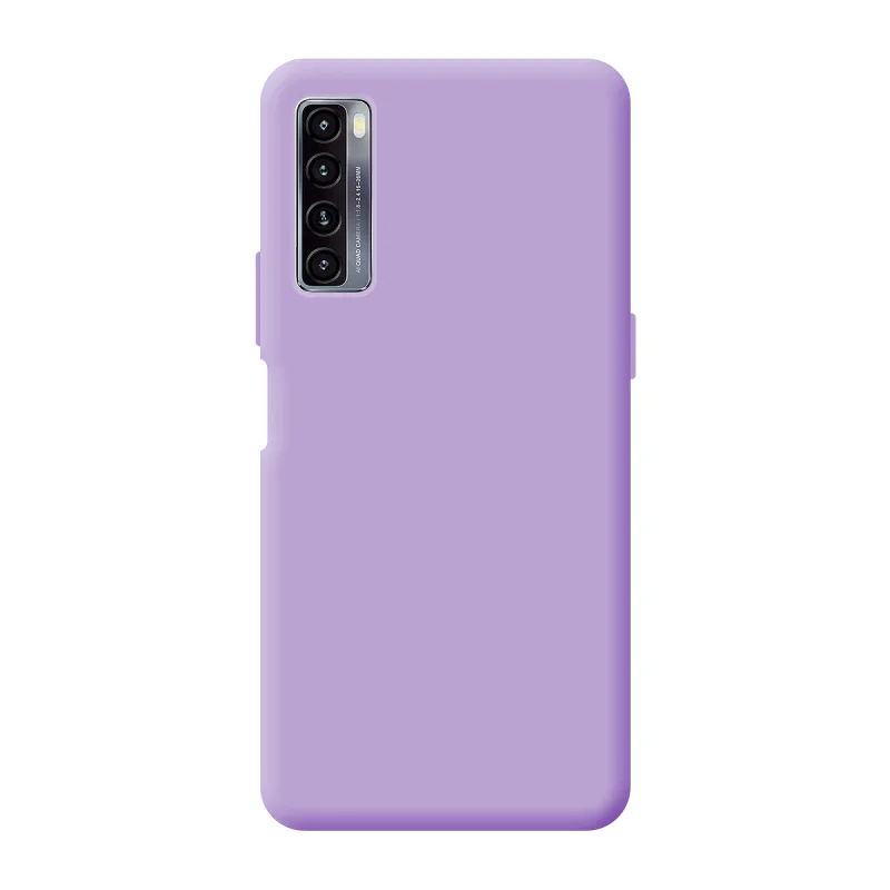 Capa Apokin para TCL 20L / 20L Plus Silicone Macio com Proteção de Câmara 3D Vermelho - Imagem 6