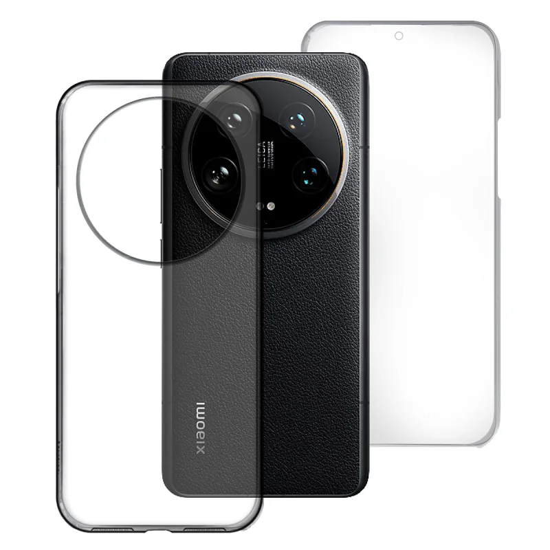 Capa Apokin para Xiaomi 14 Ultra Dupla 360 Graus Silicone Transparente