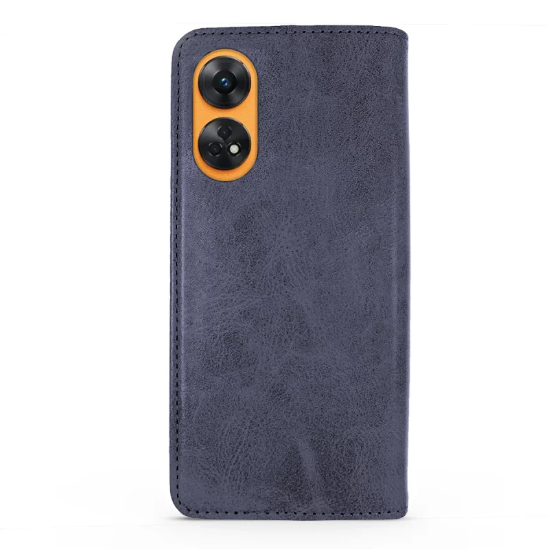 Capa Flip Apokin para Oppo Reno 10 com Porta-Cartões Pele Sintética Vermelho - Imagem 6