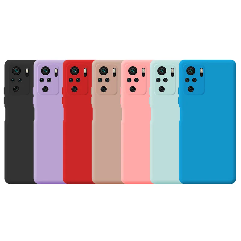 Capa Apokin para Xiaomi Redmi Note 10 / Note 10S Silicone Macio com Proteção de Câmara 3D Vermelho
