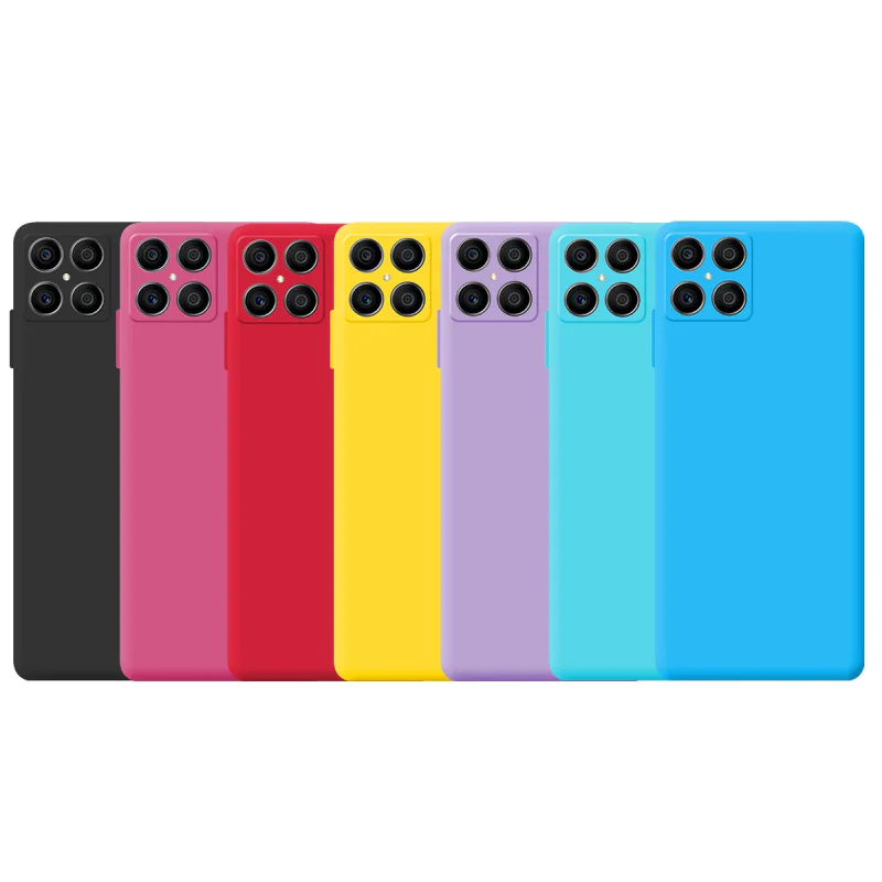 Estojo de Silicone Macio Apokin para Honor Magic X8 Lila - Imagem 1