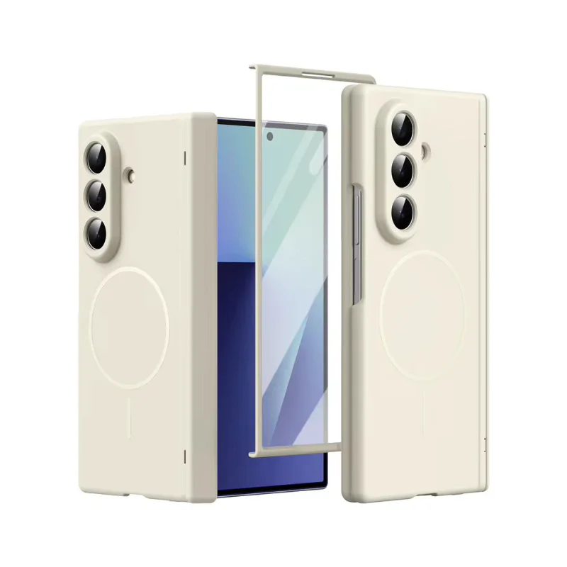 Capa Magnética Apokin com Proteção 360 e Protetor Frontal para Samsung Galaxy Z Fold 8 Rosa - Imagem 6