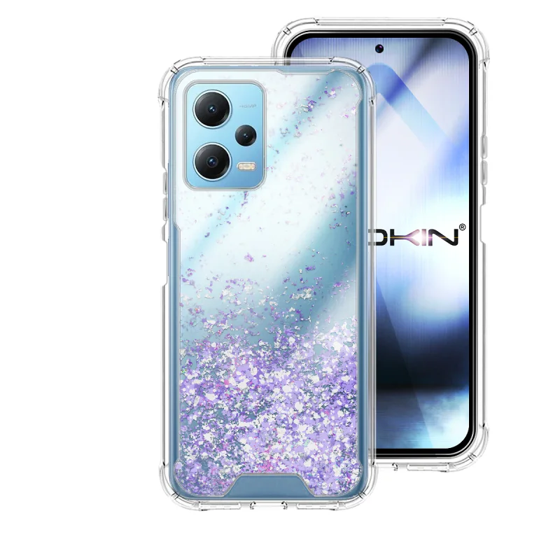 Capa Apokin para Xiaomi Redmi Note 12 4G Gel Transparente com Purpurina Variedade de cores - Imagem 2