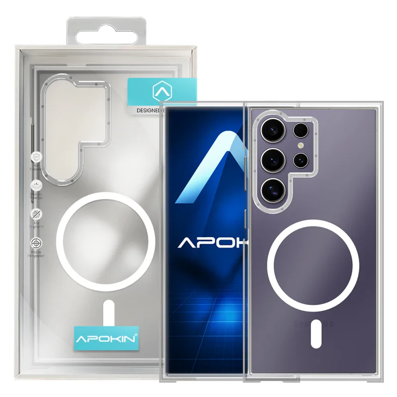 Capa Reforçada Apokin para Samsung Galaxy S24 Ultra com MagSafe Preto - Imagem 4