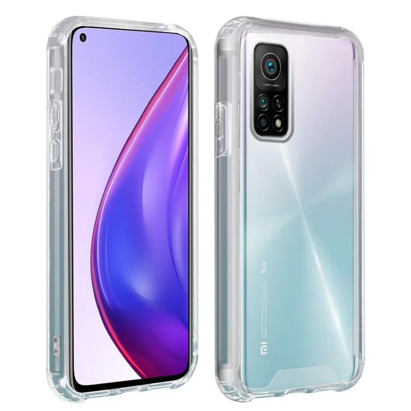 Capa de Silicone Apokin para Xiaomi Mi 10T e Mi 10T Pro Antichoque Transparente