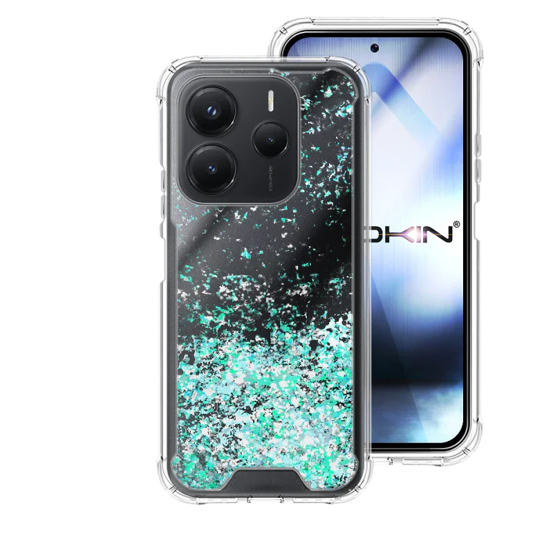 Capa Apokin para Xiaomi Redmi Note 14 5G Gel Transparente com Purpurina Variedade de cores - Imagem 4