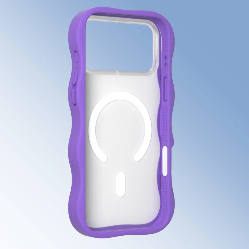 Capa Youngkit Apokin Big Wave Sweetheart com MagSafe para iPhone 17 Pro e 18 Pro Roxo - Imagem 3