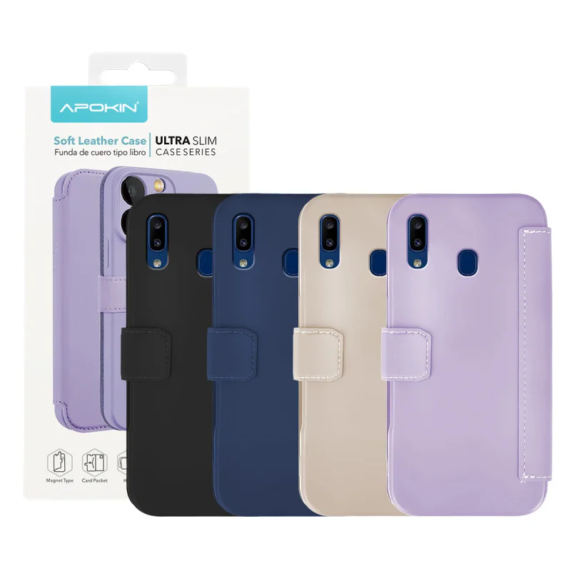 Capa Apokin para Samsung Galaxy A20e Silicone Efeito Pele Preto - Imagem 1