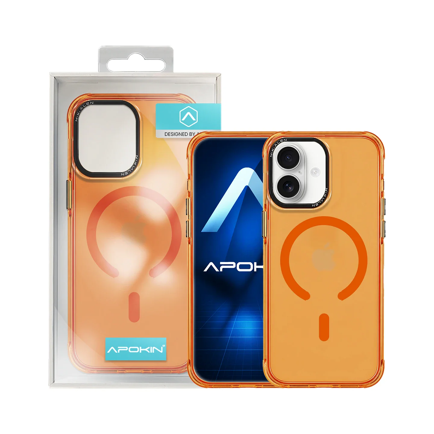 Capa Fluorescente MagSafe Apokin para iPhone 16 em Várias Cores - Imagem 2