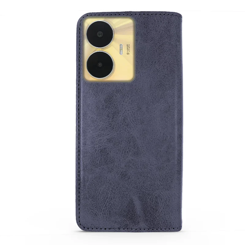Capa com Porta-cartões Apokin para Realme C53 em Pele Sintética Vermelho - Imagem 5