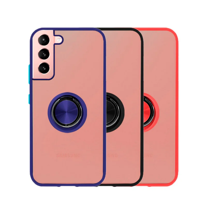 Capa Apokin para Samsung Galaxy S21 Gel com Íman e Suporte Fumado Preto - Imagem 1