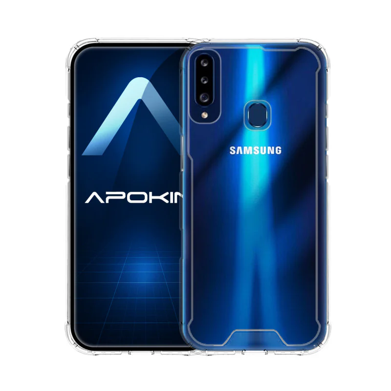 Capa Antichoque Apokin Reforçada para Samsung Galaxy A20s Transparente - Imagem 1