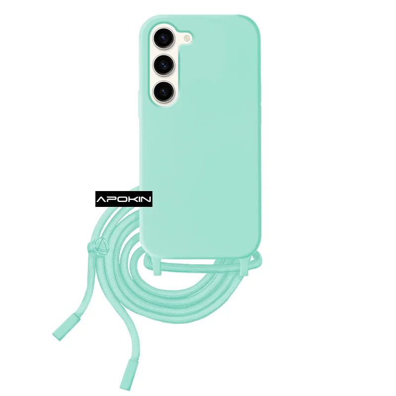 Capa Suave Apokin com Cordão para Samsung Galaxy S23 FE Preto - Imagem 2