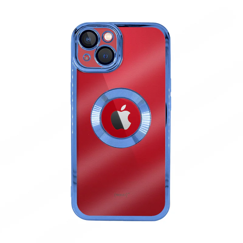 Capa de Silicone Apokin com Bordo Cromado e Proteção de Câmara 3D para iPhone 14 Plus Verde - Imagem 6