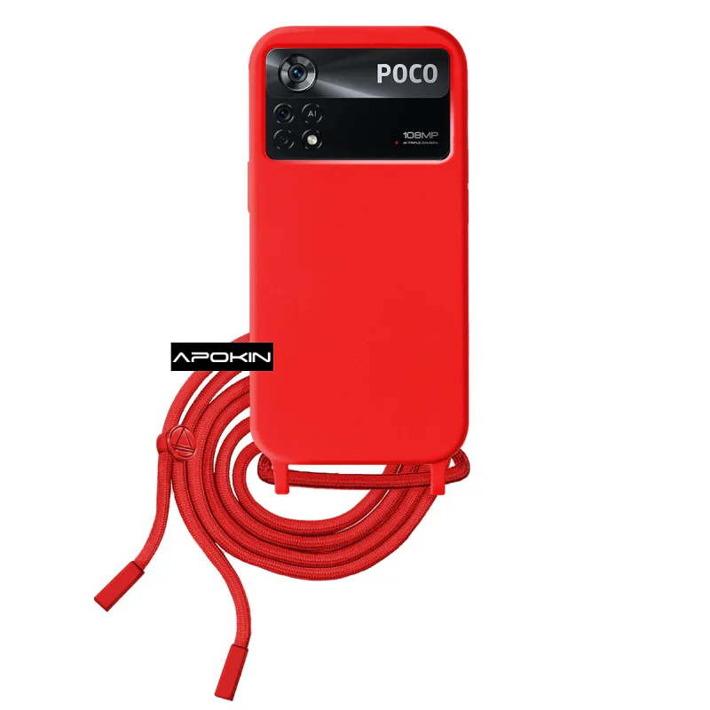 Capa Apokin para Xiaomi Poco X4 Pro com Cordão Suave Variedade de cores - Imagem 3