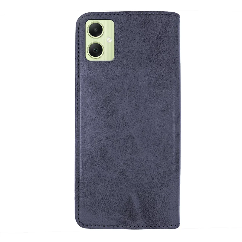 Capa Apokin para Samsung Galaxy A05 Tipo Livro em Pele Sintética com Porta-cartões Azul - Imagem 4
