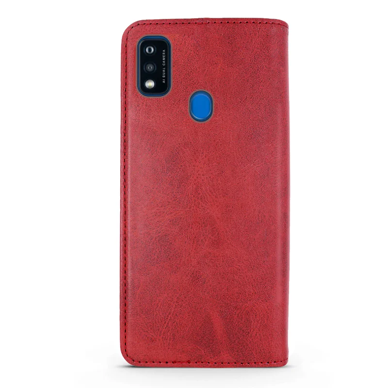 Capa Apokin para ZTE Blade A51 Couro Sintético com Porta-cartões Variedade de cores - Imagem 2
