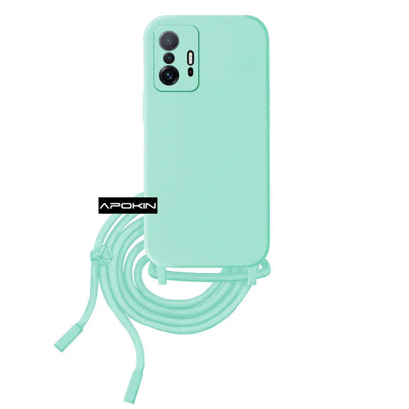Capa Apokin para Xiaomi 11T / 11T Pro com Cordão Azul Turquesa - Imagem 2
