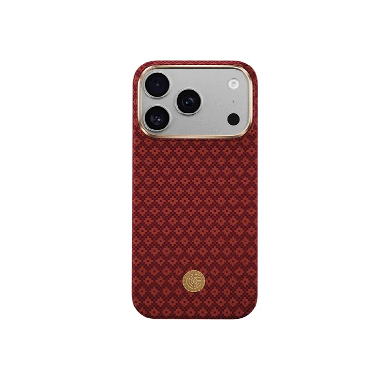 Capa BENKS ArmorGrid Air em Kevlar para iPhone 17 Pro e 18 Pro Vermelho - Imagem 1