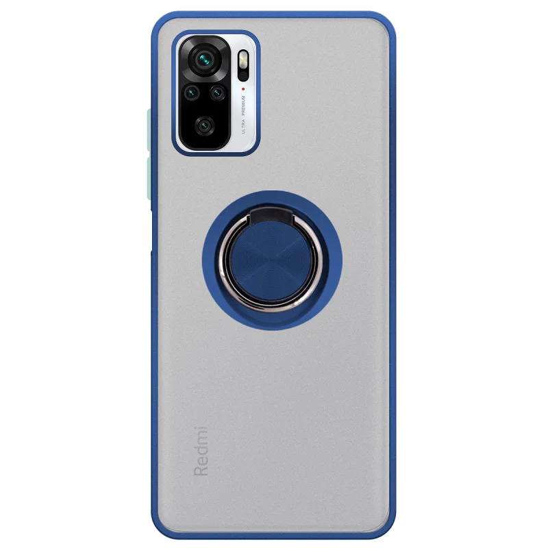 Capa de Gel Apokin Magnética com Suporte Fumada para Xiaomi Redmi Note 10 4G / 10S Vermelho - Imagem 2