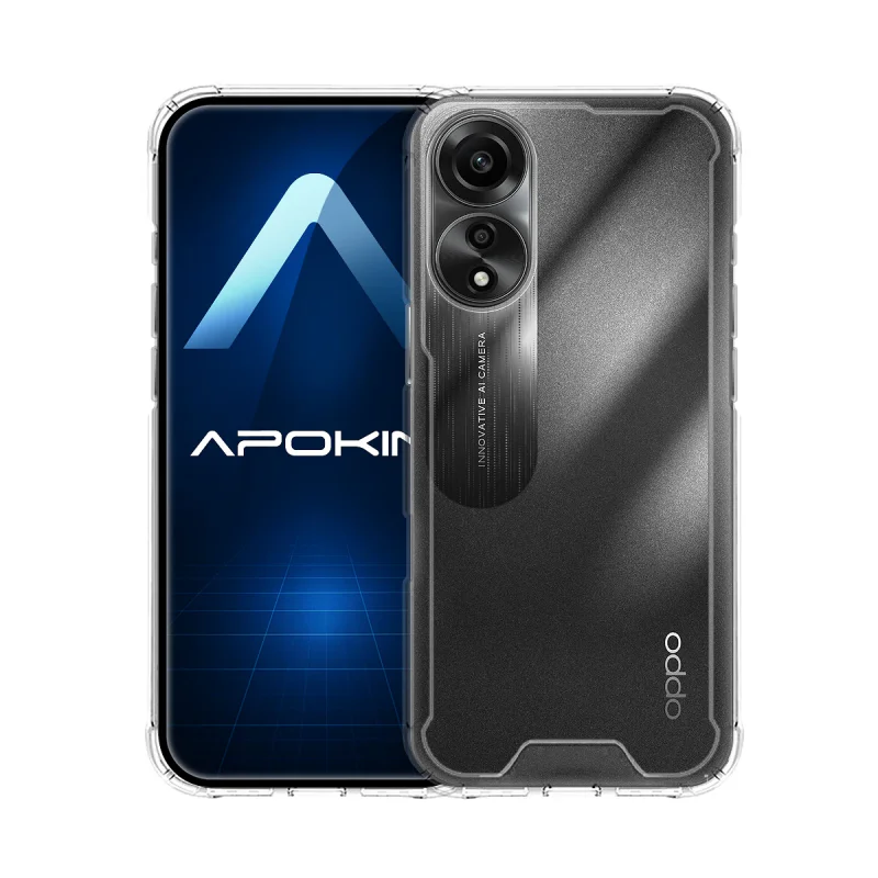 Capa Apokin para Oppo A78 4G Anti-Golpe Transparente - Imagem 1