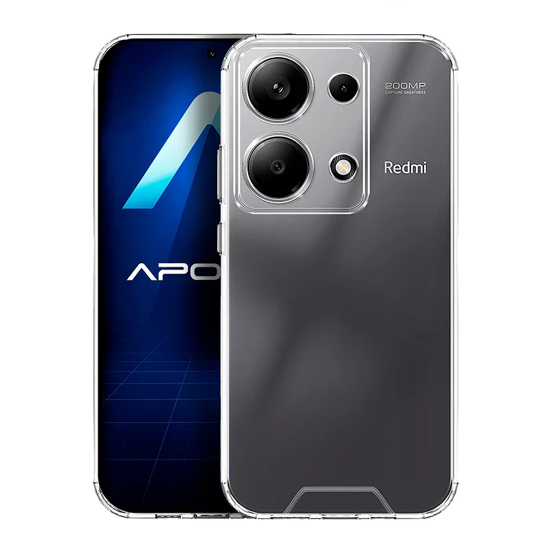 Capa Apokin para Xiaomi Redmi Note 13 4G Acrílico Rígido Transparente