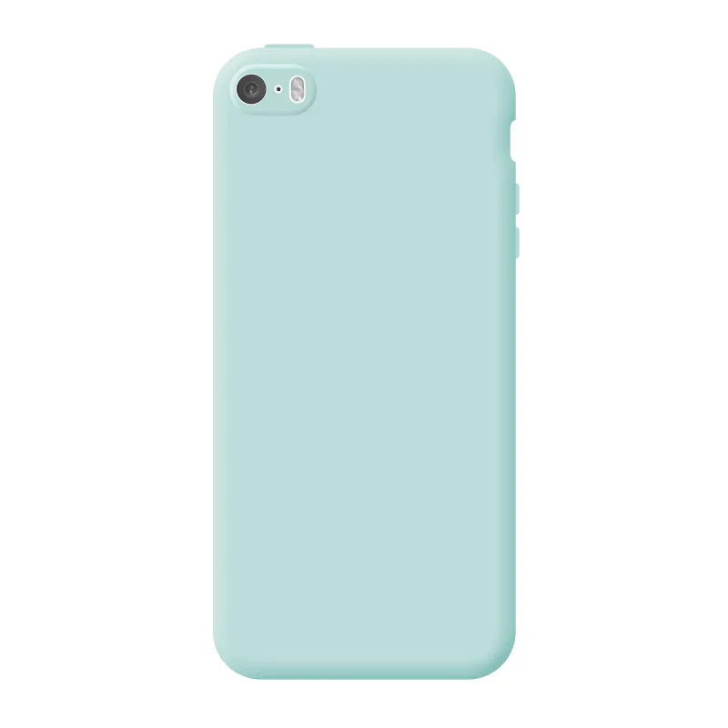 Capa de Silicone Apokin com Proteção de Câmara 3D para iPhone 5 e 5s Preto - Imagem 3
