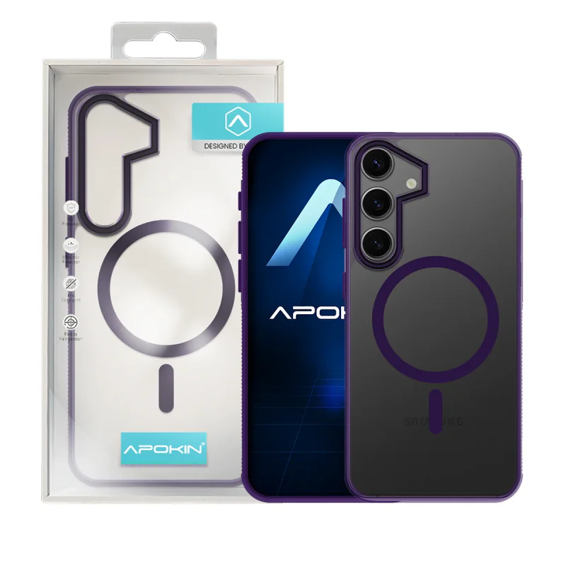 Capa Apokin ABR com MagSafe para Samsung Galaxy S24 Plus e S25 Plus Transparente - Imagem 3