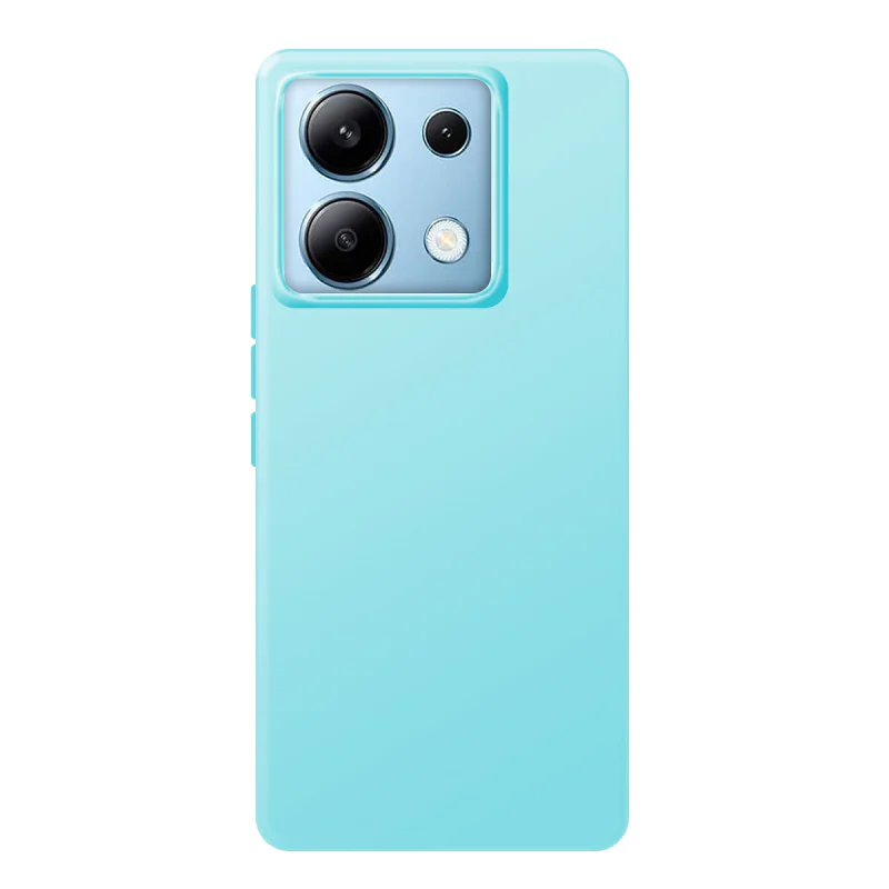 Capa Apokin Air para Xiaomi Redmi Note 13 4G em Silicone Macio Azul - Imagem 6