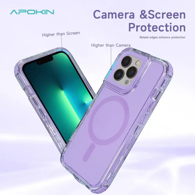 Capa Bumper Apokin Urban para iPhone 14 Pro Max com MagSafe Verde - Imagem 5