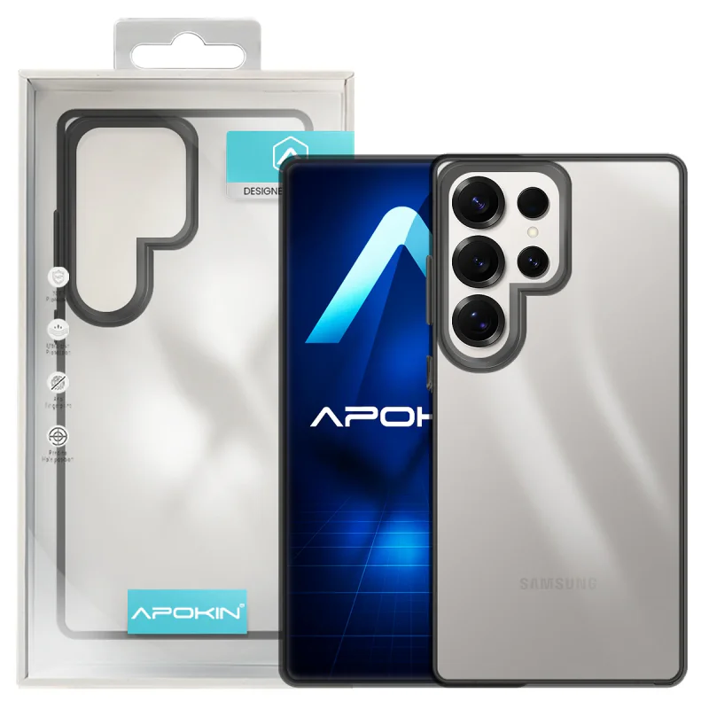 Capa Acrílica Apokin Transparente para Samsung Galaxy S25 Ultra Turquesa - Imagem 2