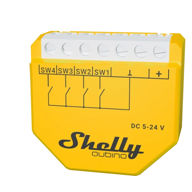 Controlador de Cenas Shelly Wave i4 DC EU LR Z-Wave Long Range 4 Entradas - Imagem 2