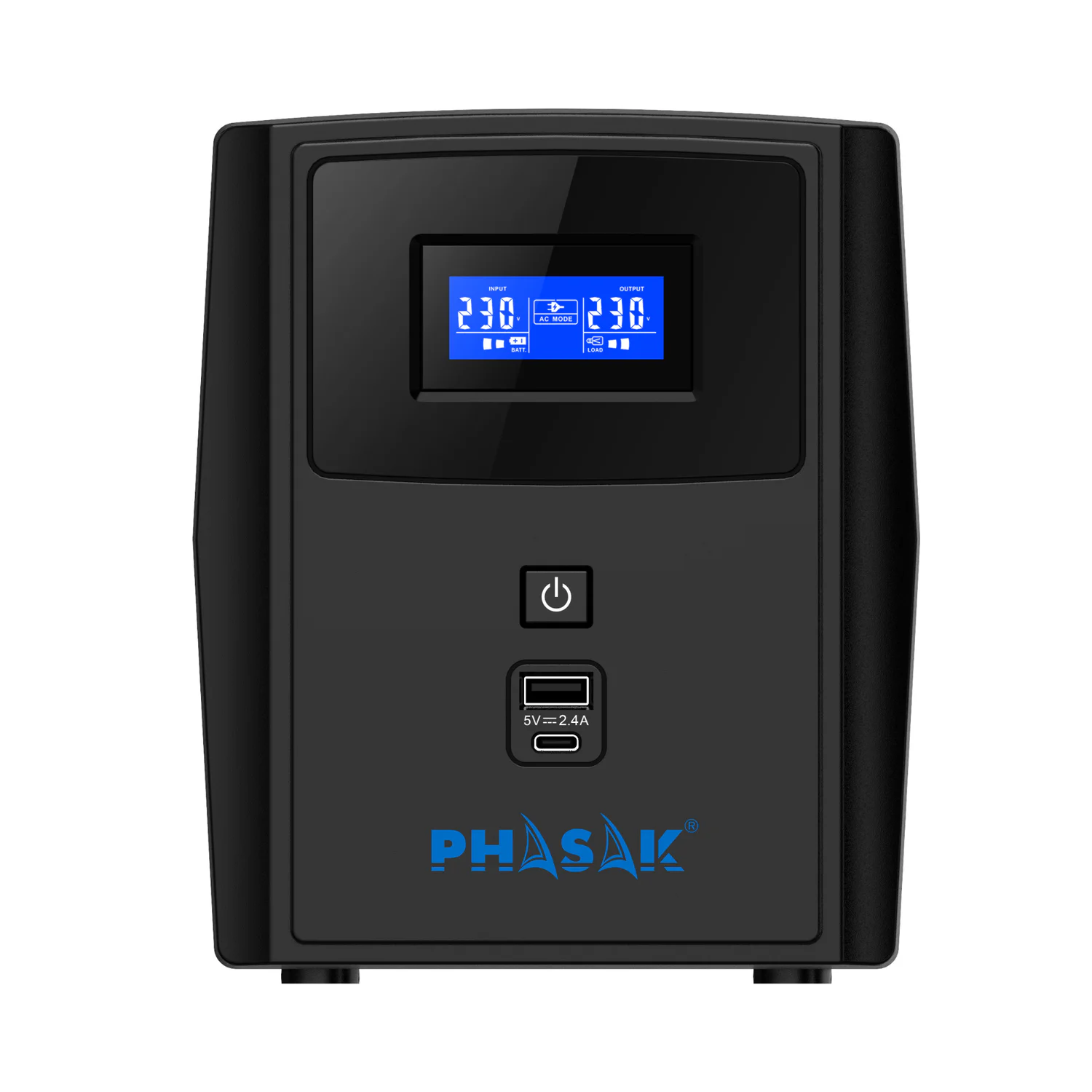 UPS Phasak Sirius PH 7312 1260 VA / 720 W Interativo Torre 4 Saídas Schuko