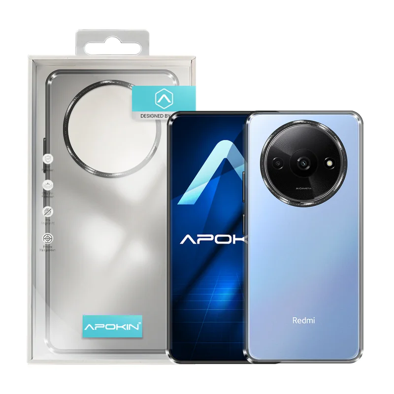Capa Antichoque Apokin para Xiaomi Redmi A3 com Borda Colorida Lilás - Imagem 2