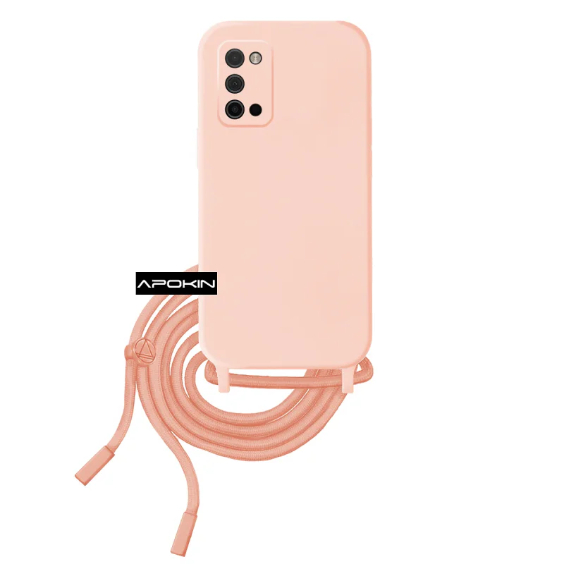 Capa Suave com Cordão Apokin para Samsung Galaxy A02s Variedade de cores - Imagem 5