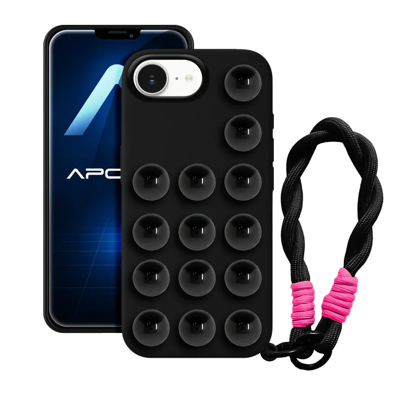 Capa de Silicone com Ventosas e Cordão iPhone 16e Variedade de cores - Imagem 3