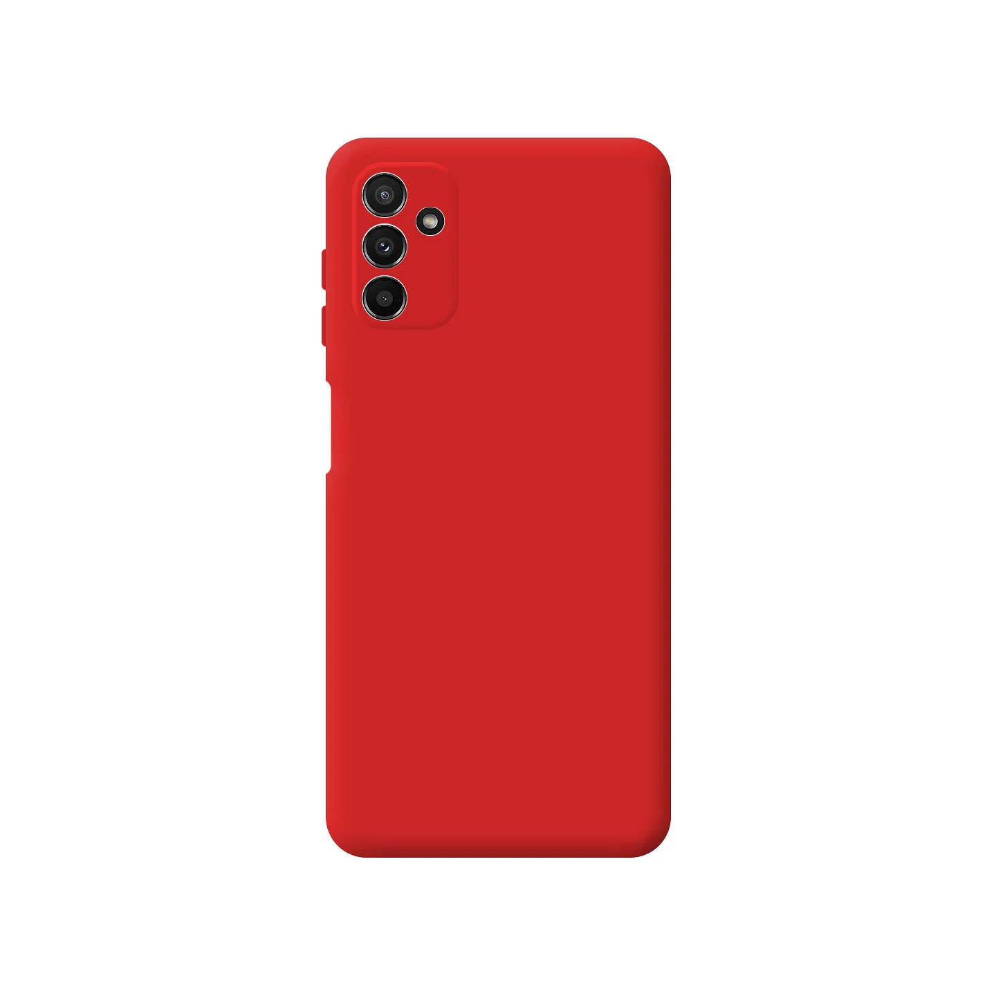 Capa Apokin para Samsung Galaxy A24 Silicone Macio com Proteção de Câmara 3D Vermelho