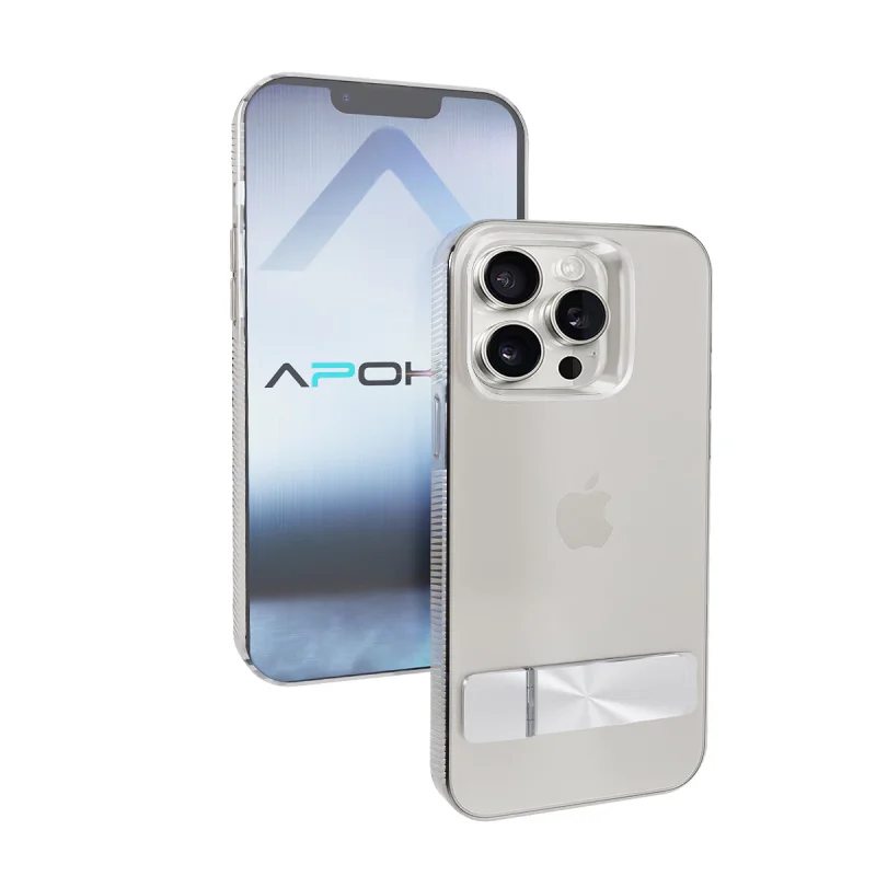 Capa Apokin ABR para iPhone 14 Pro Max Transparente com Suporte Transparente