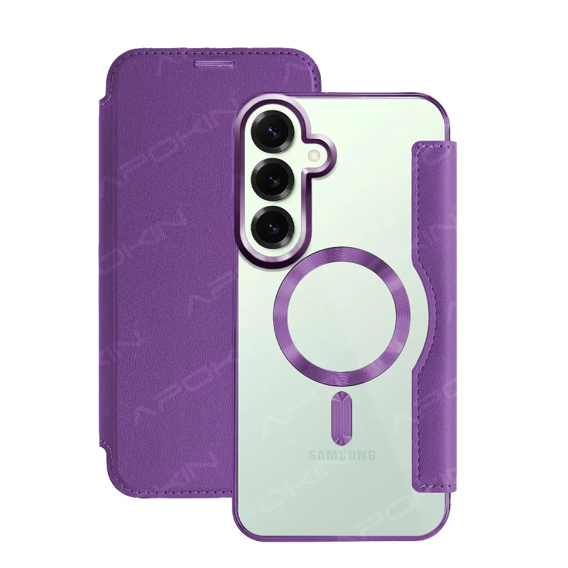 Capa Apokin Mocome Cromada com MagSafe para Samsung Galaxy S25 Plus Variedade de cores - Imagem 4