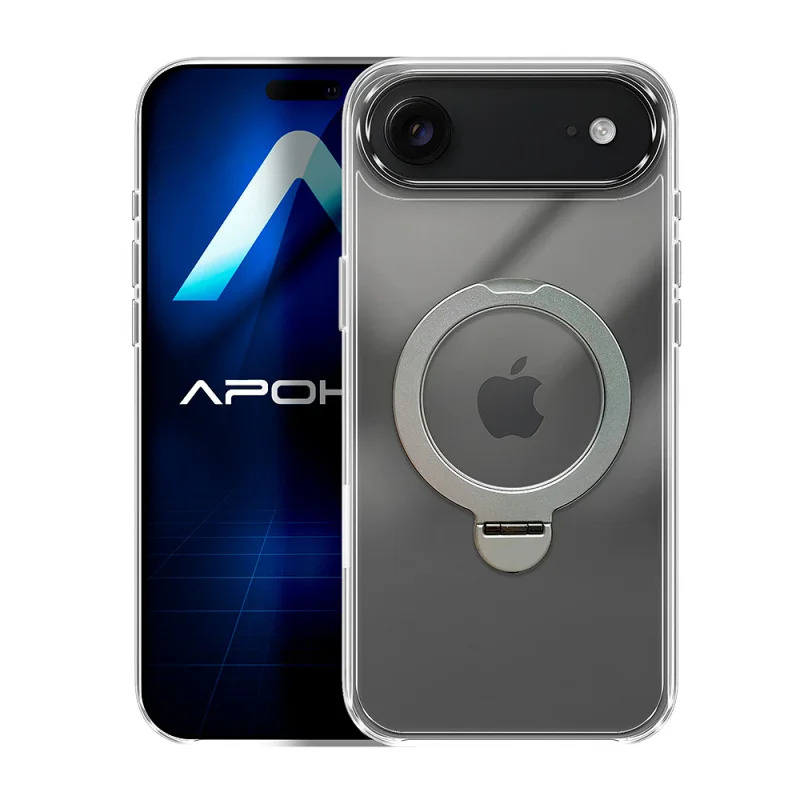 Capa Apokin para Apple iPhone 17 Air com Anel Giratório e MagSafe Transparente - Imagem 2