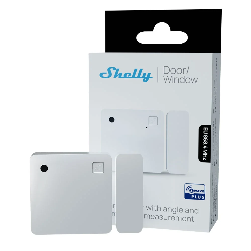 Sensor de Porta/Janela Shelly Wave Door/Window Z-Wave com Sensor de Inclinação e Luz Branco - Imagem 2