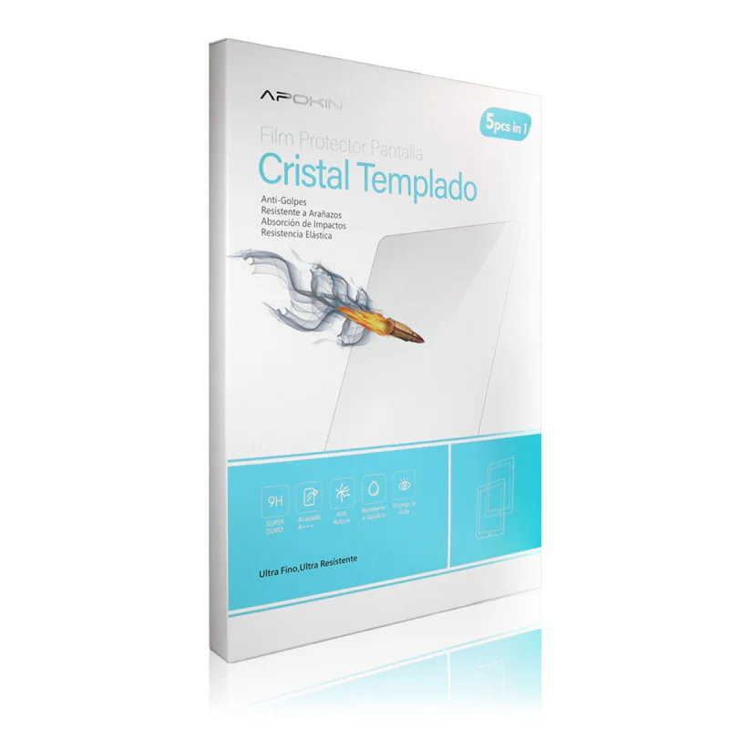 Película Apokin de Vidro Temperado para Samsung Galaxy SM-T510 Transparente - Imagem 2