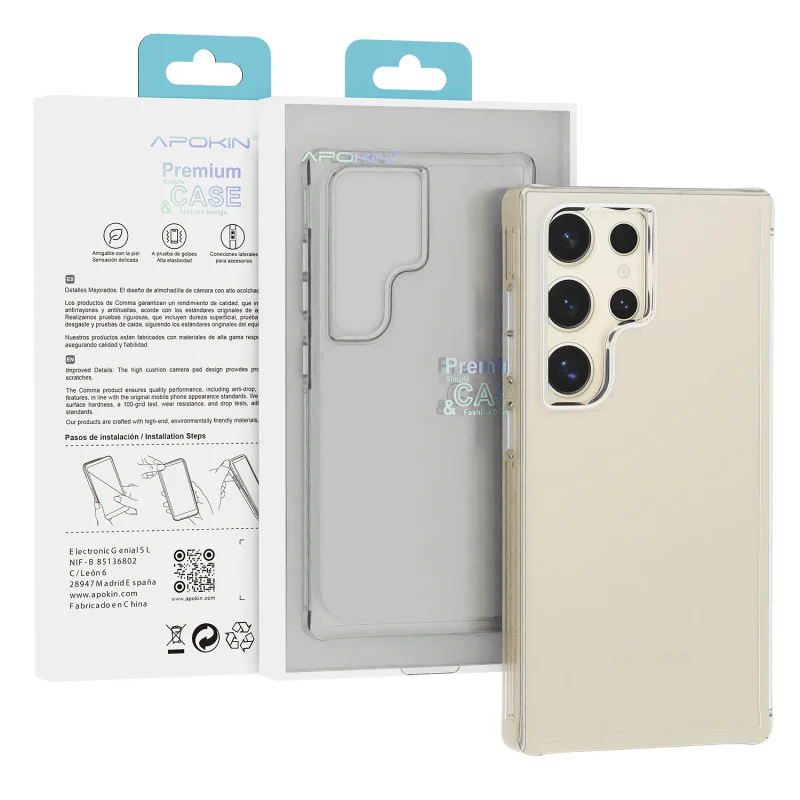 Capa de Silicone Apokin para Samsung Galaxy S26 Espessura Extra 3,3 mm