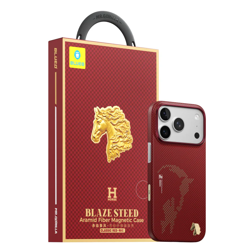 Capa Apokin para iPhone 17 Pro Max e 18 Pro Max Magnética em Fibra de Aramida