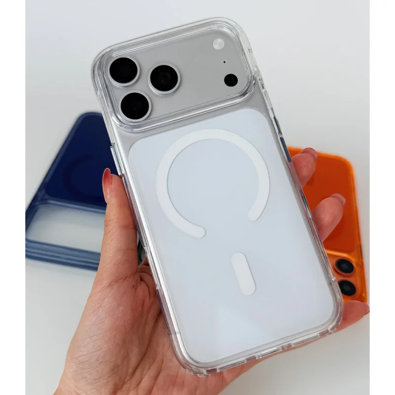 Capa Apokin em Acrílico com MagSafe para iPhone 17 Pro Max / 18 Pro Max Branco - Imagem 6