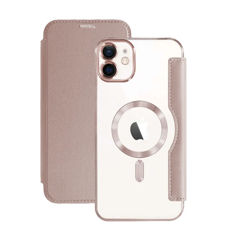 Capa Cromada Apokin Mocome com MagSafe para iPhone 12 Ouro rosa - Imagem 5