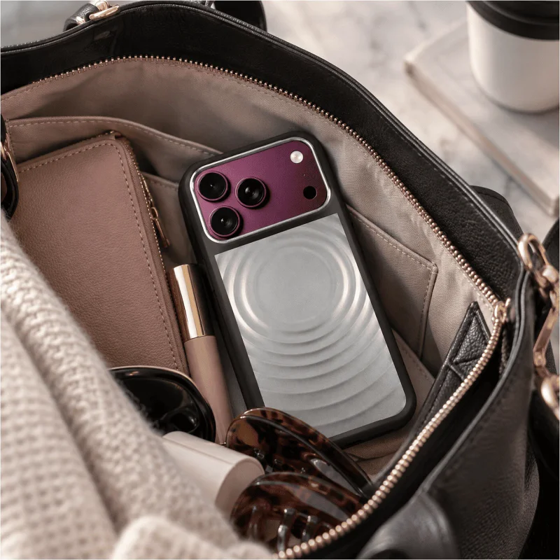 Capa Apokin para iPhone 14 com Efeito Metálico Ondulado - Imagem 4