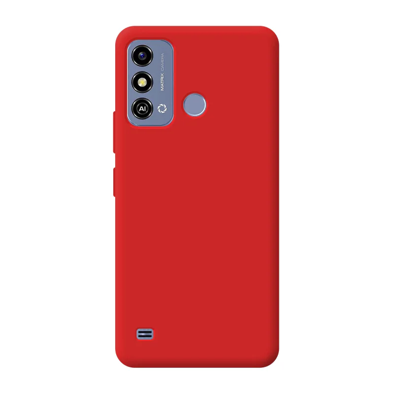 Capa Apokin para ZTE Blade A53 Silicone Macio Vermelho - Imagem 5